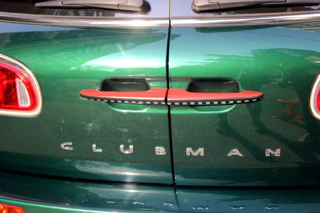 JCW Design John Cooper Works ABS Sticker Cover Trim Cap for Mini Cooper ONE S JCW R55 Clubman 2010-2016 (Lift Gate Door Handle 2 Pieces)