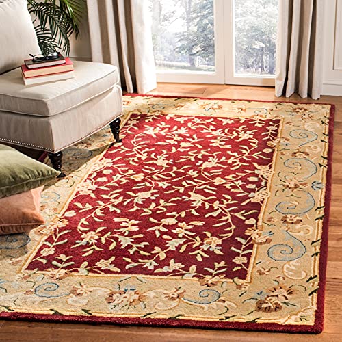SAFAVIEH Bergama Collection 3' x 5' Red / Dark Beige BRG164A Handmade Oriental…