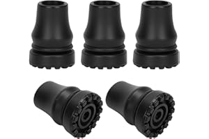 Zynaxir 5 PCS Cane Tips,3/4 Inch Replacement Cane Tips, Rubber Walking Stick Tips, Non Slip All Terrain Crutch Tips，Rubber Re
