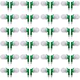 CN-Outlet Wholesale Bulk Earbuds Headphones Individually Bagged 100 Pack for iPhone, Android, MP3 Player -Green