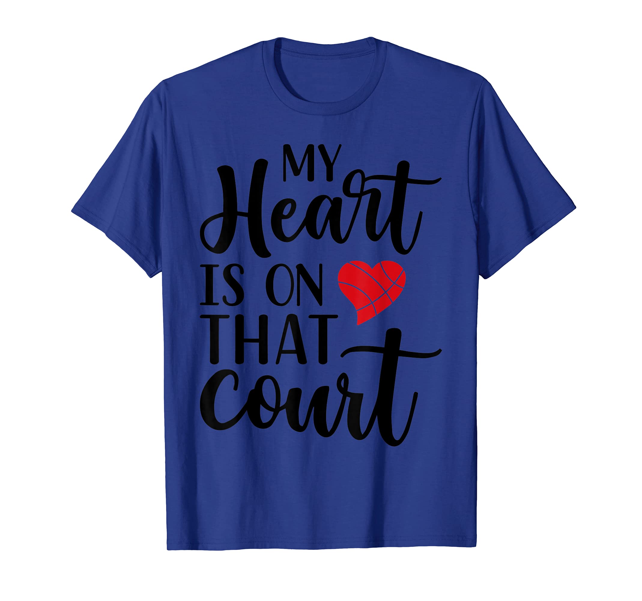 My Heart Is.... That Court Cute Basketball T-Shirt