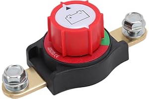 FTVOGUE Side Post Battery Disconnect Switch On Off Heavy Duty Cut Off Shut for Cars RVs Boats,300A Continuous Current for Car