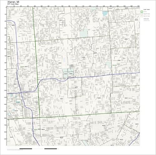 Warren Mi Zip Code Map Zip Code Wall Map Of Warren, Mi Zip Code Map Not Laminated: Office Products  - Amazon