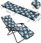 DKIEI Floral Printed Sun Lounge Cushion 168x48x8cm Leaf Green view 5
