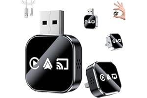 2026 Upgrade 3 in 1 Screen Mirror Phone, Wired to Wireless Carplay Adapter,Screen Mirroring Adapter for Car,Wireless Carplay 