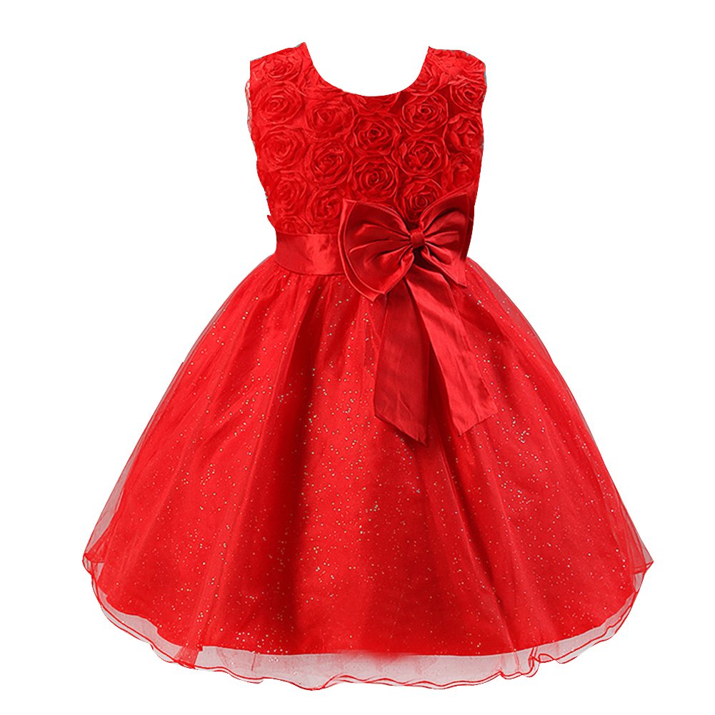 Girl Sleeveless Lace 3d Flower Tutu Holiday Princess Dresses | Desertcart  Mauritius