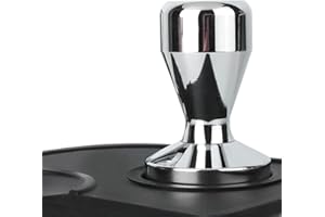 QJA Espresso Machine 51mm Stainless Steel, Professional with Ergonomic Design, Silver