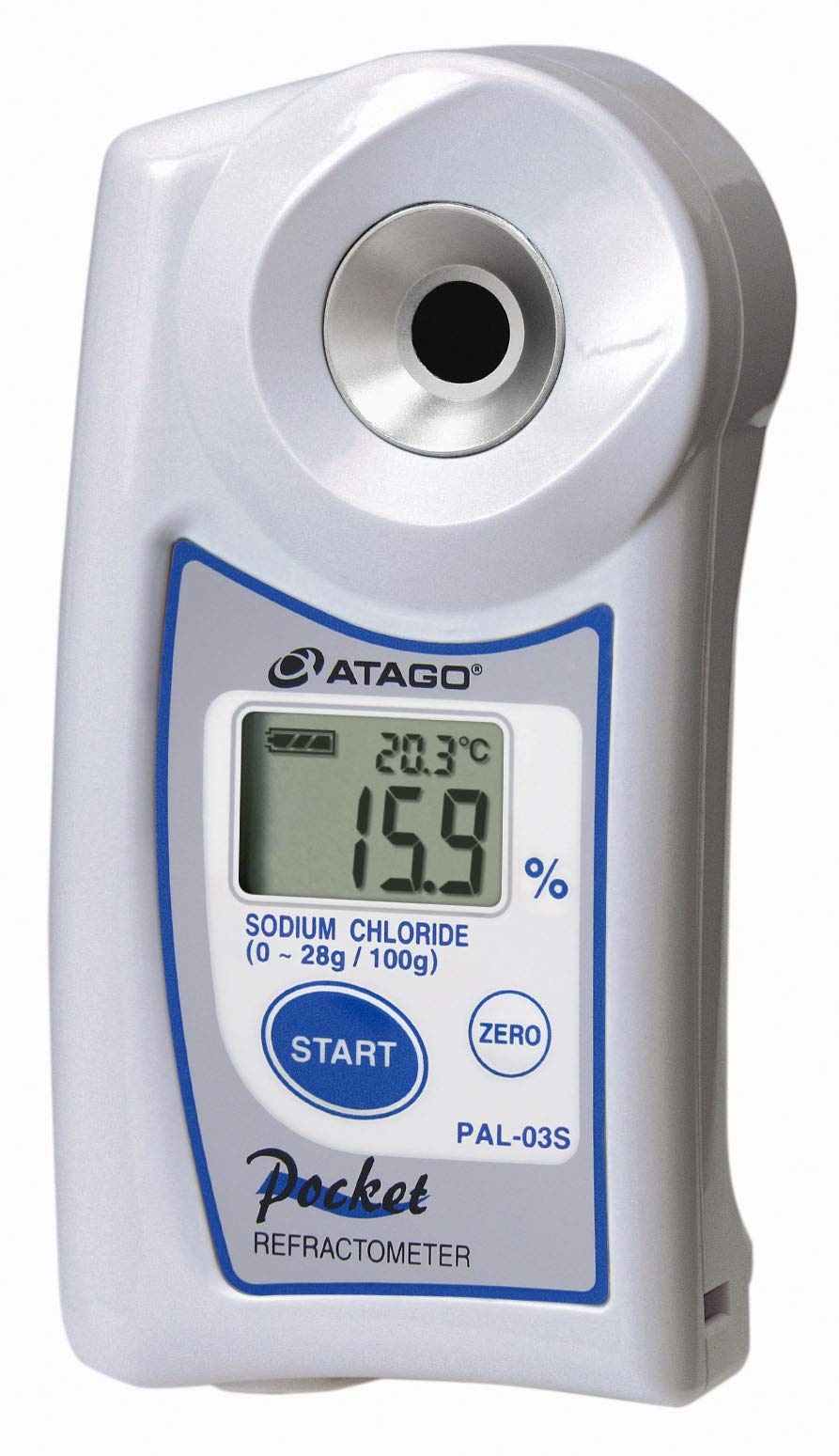 ATAGO Digital Hand-held "Pocket" Salinity/Snow melting agent Refractometer PAL-03S