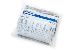 MediChoice Double Tread Slippers, Smooth Side Out, 98% Polyester 2% Nylon/Spandex, XL, Green, 1314ZSLP6GB (Bag of 6 Pair - 12 Total)