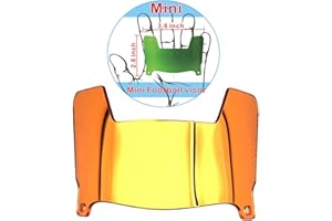 DUTYBOD Mini Football Helmet Visor Clear with Clips Universal Fit for Collectors and Display