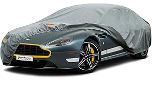 Kayme Heavy Duty Car Cover Custom Fit Aston Martin V8 Vantage,V12 Vantage Coupe Roadster(2006-2024),Waterproof All Weather for Automobiles, Full Exterior Covers Sun Rain UV Protection.