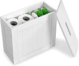 Unibos Freestanding Bathroom Storage Cabinet White Slimline Box view 5