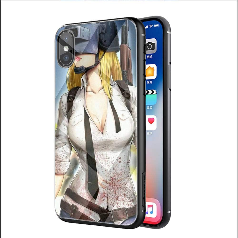 YAOYANG LY-50 PUBG Designed for iPhone XR Tempered Glass TPU Dust-Proof Abrasion Resistance impact Resistance Protective Case