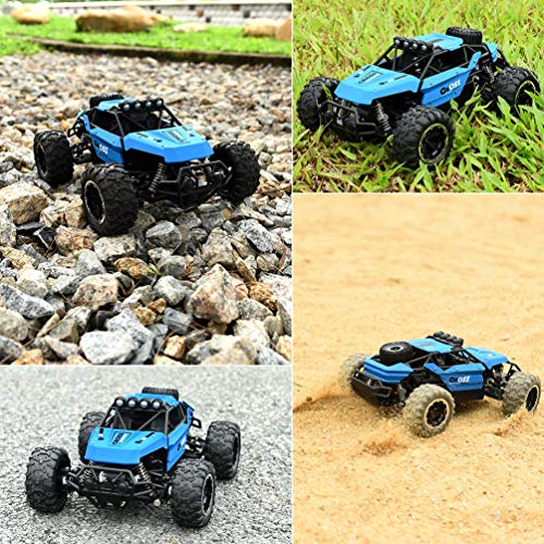 allcaca Remote Control Car Terrain RC Cars 2.4GHz High-Speed Electric Remote Control Off Road Monster Truck, 1/16 Scale RC Off-Road Vehicle 4WD RC Stunt Car for Kids, Blue - Thumbnail 6