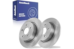 AutoShack Rear Solid Brake Rotors 2-PC Set Replacement for 2013-2016 Ford Escape 2013-2018 Ford C-Max 11.02" (279.8 mm)