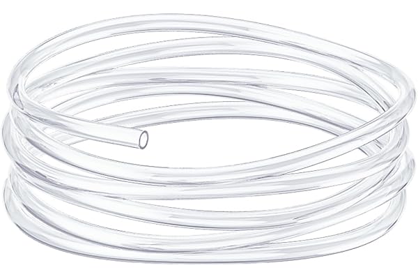 Pawfly Aquarium Tubing 6.5 Feet Standard 3/16" Flexible Kink-Resistant Pure PVC Hose for Fish Tank Air Pump, Terrarium, Pond