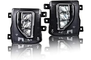 DOTCOM LED Bumper Fog Lights Lamps Compatible with Chevy Silverado 1500 models only 2016-2018,Bumper Lamps Driving Fog Lamps w/Switch Clear lens