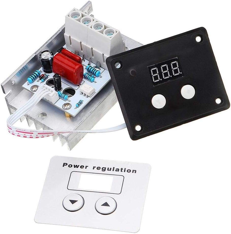 AC 220V 10000W 80A Digital Control SCR Electronic Voltage Regulator Speed Control Dimmer Thermostat With Digital Meters Development board module