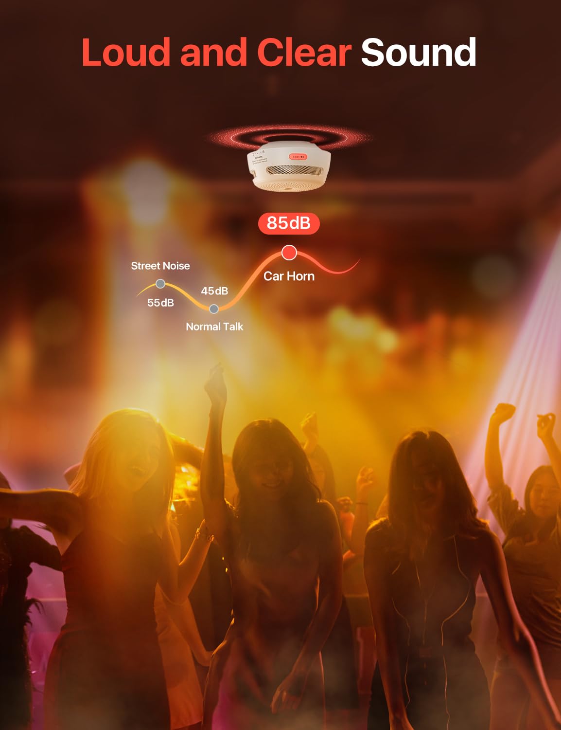 X-Sense Smart Smoke Detector XS01-M, Wi-Fi Smoke Alarm, an Accessory for FS31 Smoke Alarm Kit, Wireless Interconnected Mini Smoke Detector Fire, Model XS01-M, Single Pack