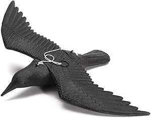 EVFIT Decoración del hogar del Patio Falso halcón Volando Cuervo Caza