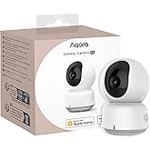Aqara 2K Indoor Security Camera E1, Pan & Tilt, HomeKit Secure Video Indoor Camera, Two-Way Audio, Night Vision, Person Track