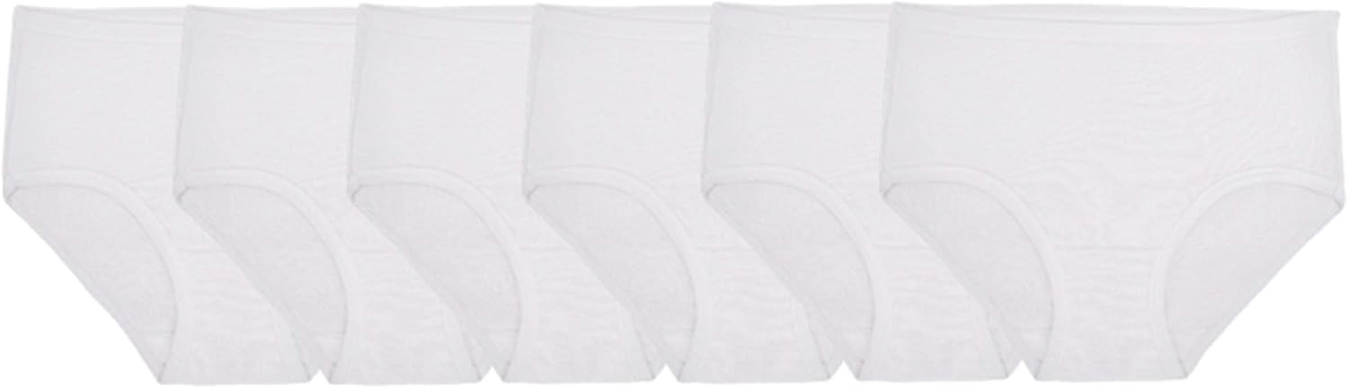 Fruit of the Loom Girls' Cotton Brief Underwear: Clothing