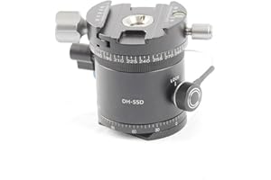 Aluminum Panoramic Tripod Head for Accurate Photo Stitching, Panoramic Indexing Rotators, 10 Indexed Stops Tripod Head Panora