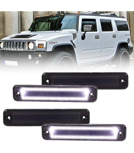 Linterna Hummer Corner Led Light Hummer H2 Led Lights D-Lumina 3-Row LED s For Hummer ...