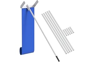 Signstek Snow Roof Rake 20ft – Snow Removal Tool with Wheels and Adjustable Extended Handle for Cedar Shake Roof, Metal, Tile Roof, Single Storey and Cabins Roof