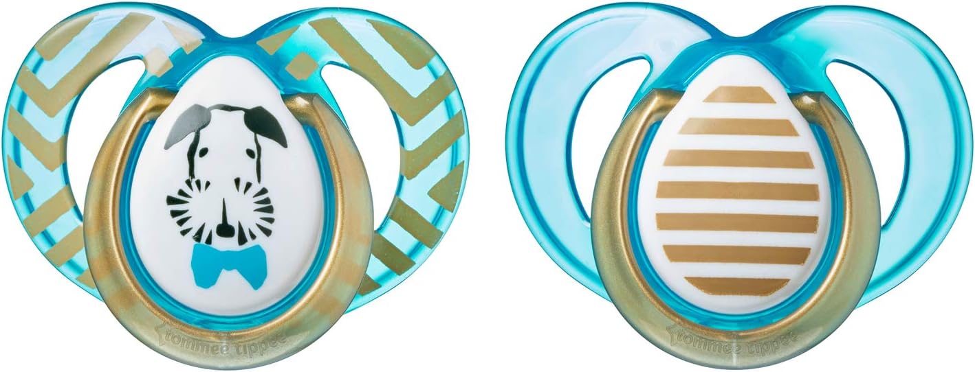 Tommee Tippee 2 Fashion Pacifiers 6-18 Months Boy - 2 Count, Light Blue, 2 Count (Pack of 1) - Image 4