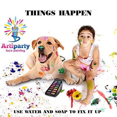 Face Paint Set - Make Up Paint - Premium Adults & Kids Face Painting Kit - Non-Toxic & Hypoallergenic - Easy to Apply & Remove