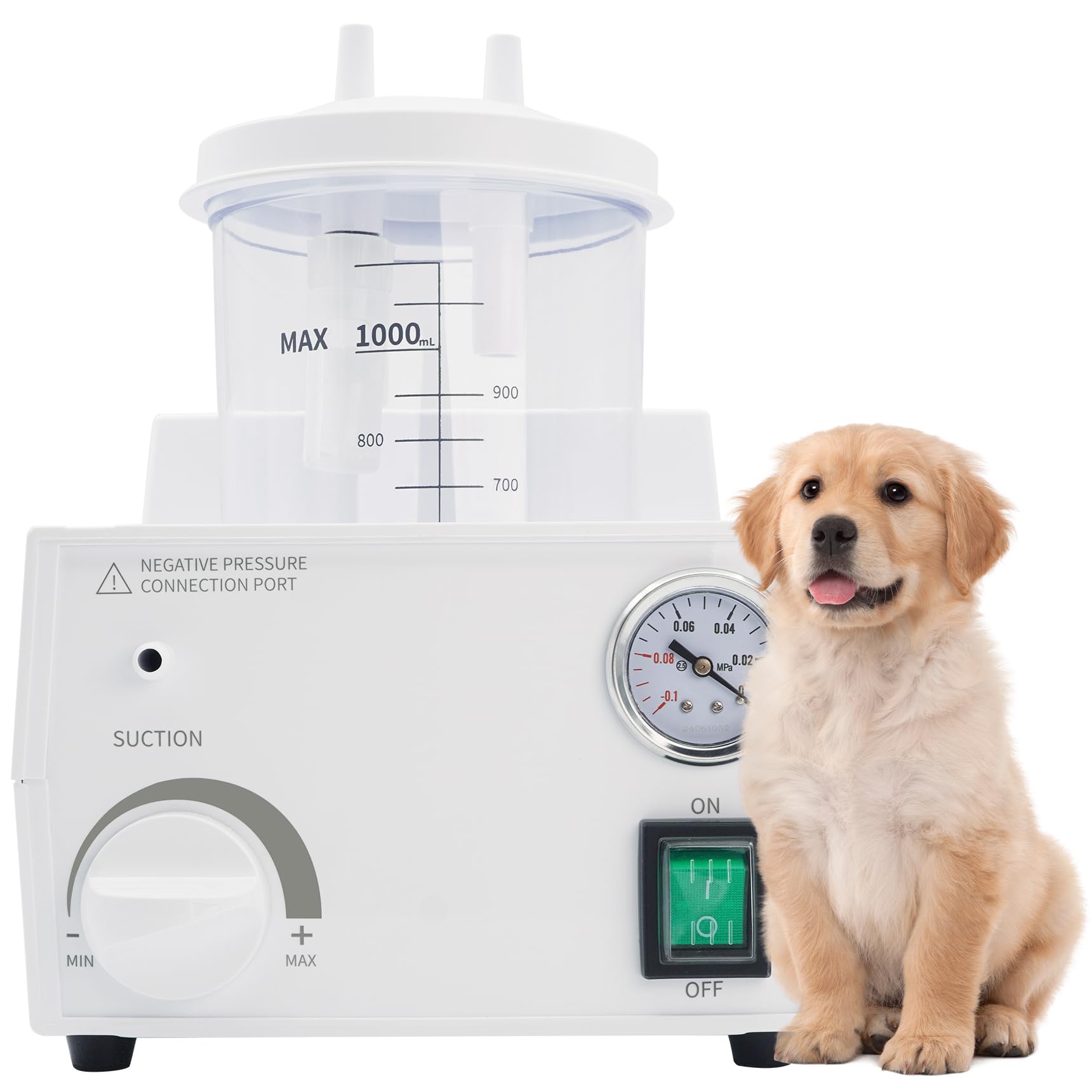 Photo 1 of Jeogejin Portable Veterinary Suction Machine for Home Use with 1000ml Capacity, 110V Electric Suction Machine