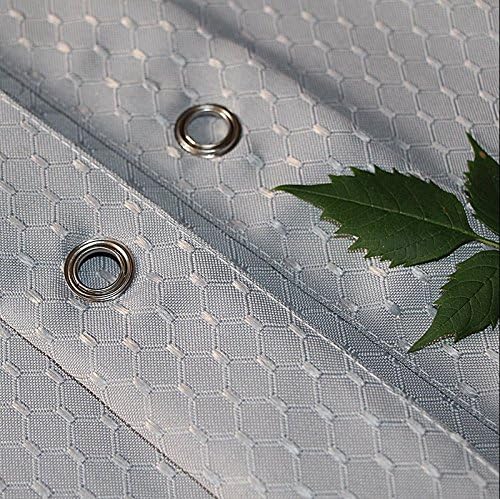 EurCross Small Waffle Polyester Shower Curtain Grey - Image 4