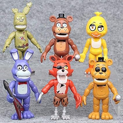 HT TOYS Five Nights at Freddy Action Figures Toy 6pc Set
