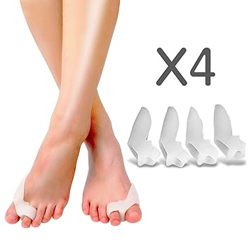 BellFan 6X Hallux Valgus Zehenspreizer, BPA Free SEBS Material, Zehen Separatoren Werkzeug für Hallux Valgus Hammer Zehen, Hü