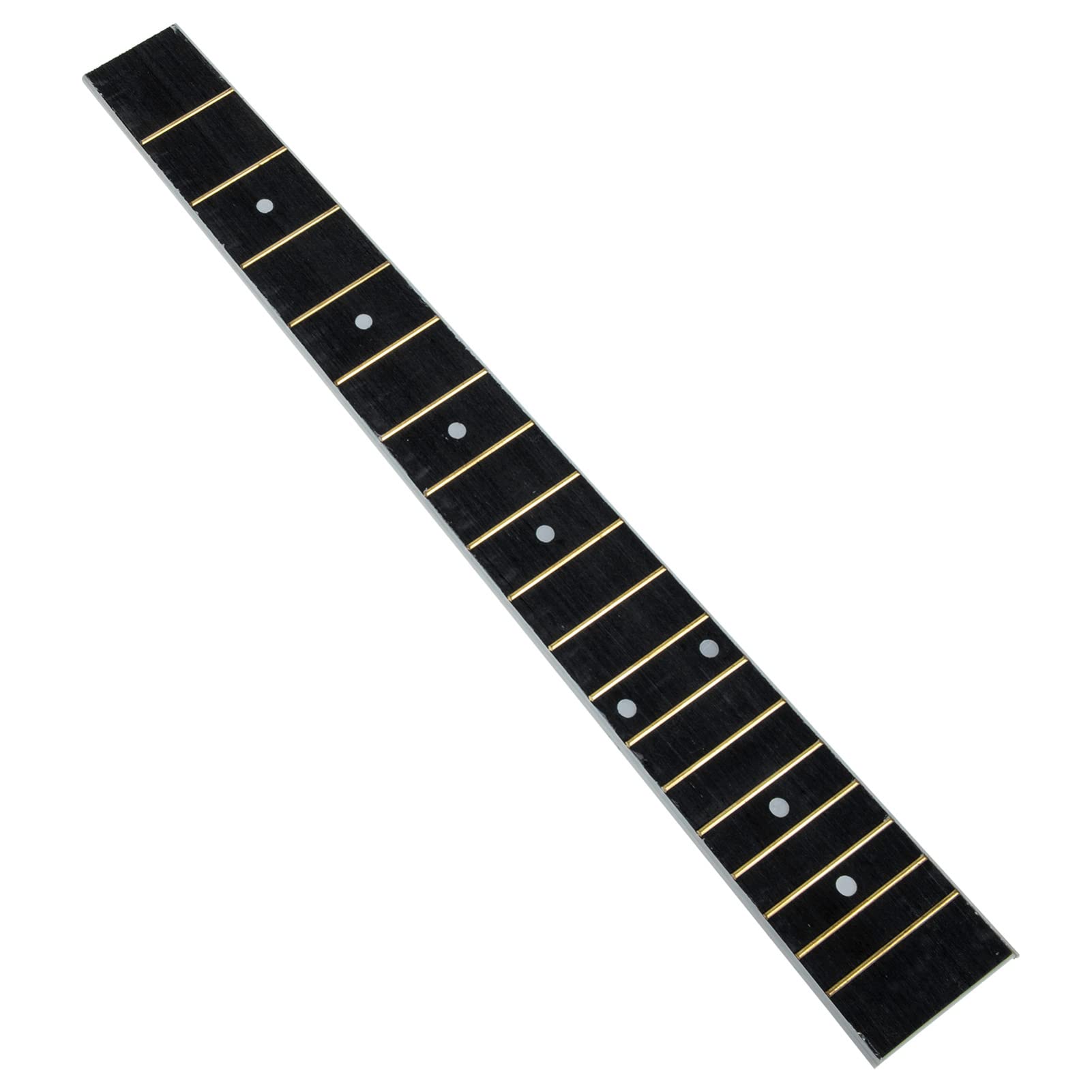 Photo 1 of Vaguelly Guitar Accessories Guitar Neck Replacement Wooden Fingerboard Electric Neck Inlay Unfinished for Electric Parts Replacement Black 41 Inch Fretboard