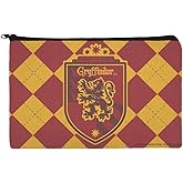 Harry Potter Gryffindor Plaid Sigil Makeup Cosmetic Bag Organizer Pouch