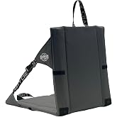Crazy Creek Original Chair Perfect for Stadium Seats, Camping, Hiking &amp; More, Comfort On All Terrains, Adjustable Straps, Lightweight Design, Water-Resistant, Slate