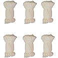 Magic Providers 365 Cotton Long Wicks for Diya - Set of 6 | Lambi Diya Batti Jyot Batti | Karthika Masam Deepam Pooja Vathulu