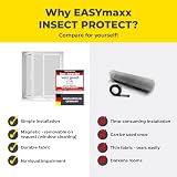 EASYmaxx Fly Screen for Windows with Magnetic Click System Black 150x130 cm view 9
