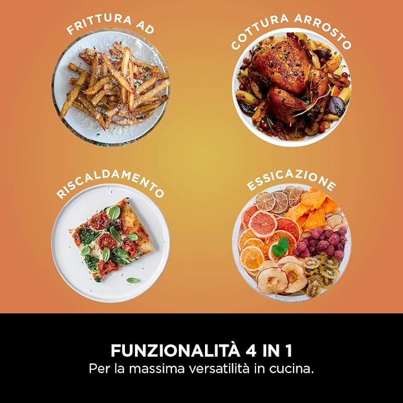 PRO, Friggitrice ad Aria da 4,7 L, 1-2 Persone, 4 Funzioni, Nero — foto 3 di 8