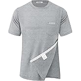 HORSSLE Post Shoulder Surgery Shirt, Comfy Wear After Surgery Shirts, Full Open Side Snap Chemo & Dialysis