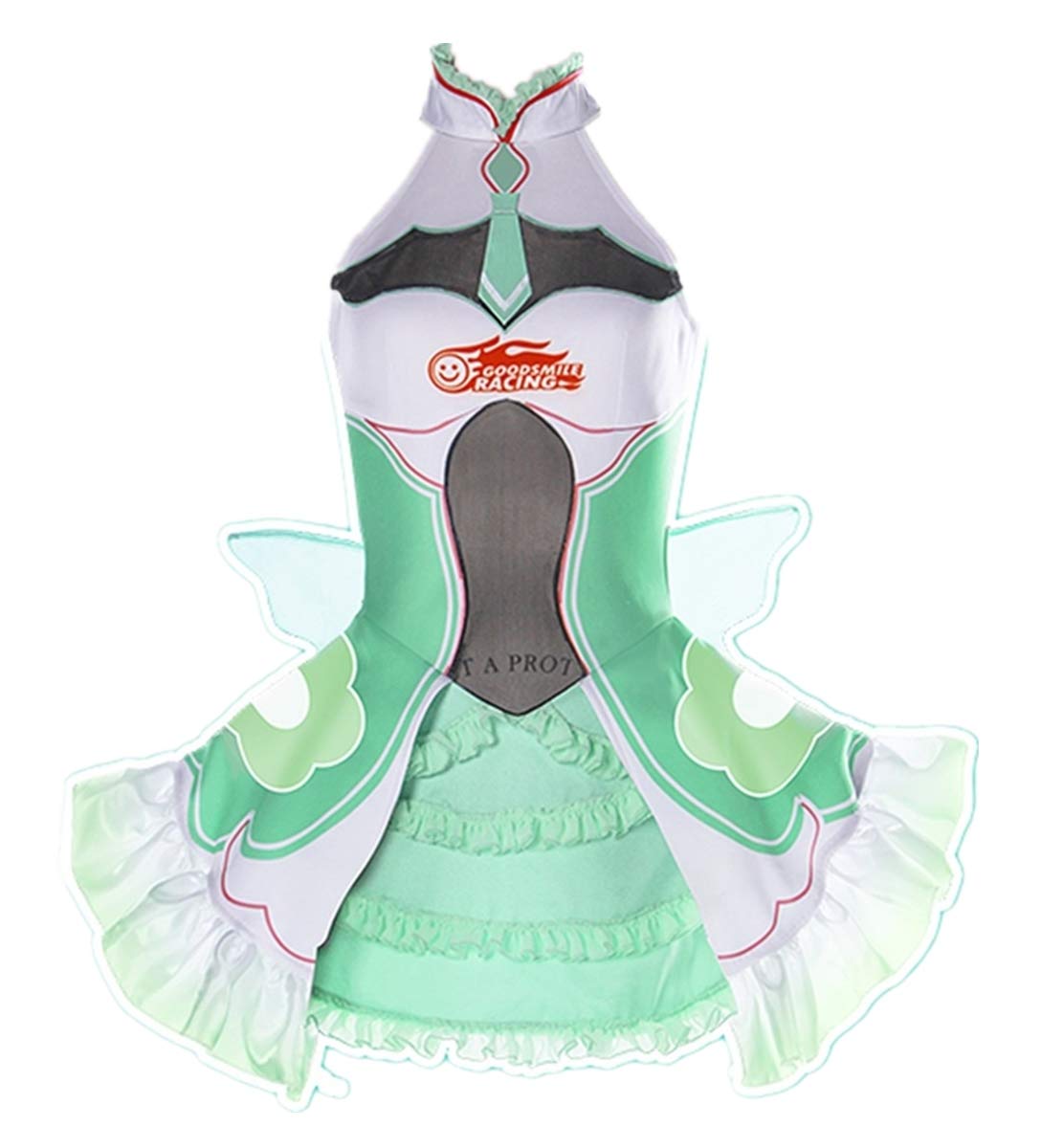 Princess Dress Angel Girl Racing Girl Cosplay Costume Halloween Costume Full Set + Wig