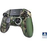 Nacon Revolution 5 Pro Officially Licensed PlayStation Wireless Controller | For PS5 / PS4 / PC - Hall Effect Joysticks and Triggers, Trigger Stops, Mappable Buttons, 8-way and 4-Way D-pad - Field Camo