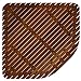 Bare Decor Erika Corner Shower Spa Mat in Solid Teak Wood and Oiled Finish, X-Large, 30