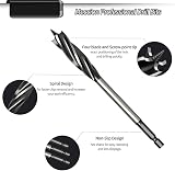 Meccion Wood Drill Bit 25mm x 165mm Self Feed Hex Shank 1/4" view 3