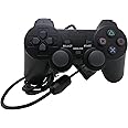 NEXiLUX PS2 Controller Compatible with Sony Playstation 2 & Ps1 / Psone, Black