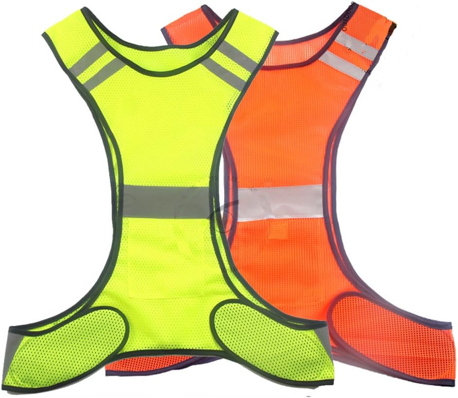 RUIAN Reflective Safety Vest Running Cycling Dog Walking Safety Sports Gear High Visibility for Adults Childrenwith Pocket