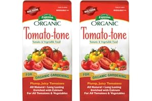 Espoma Organic Tomato-Tone 3-4-6 with 8% Calcium. Organic Fertilizer for All Types of Tomatoes and Vegetables. Promotes Flower and Fruit Production. 4 lb. Bag - Pack of 2