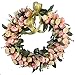 ManYee Front Door Wreaths Silk Wreath for Summer Artificial Rose Flowers Garland for Indoor Outdoor Home Kitchen Wall Wedding Festival Holiday Decorations